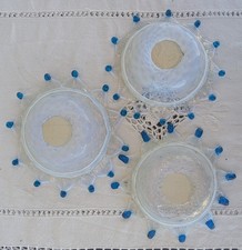 Ensemble 3 Bobèches Verre