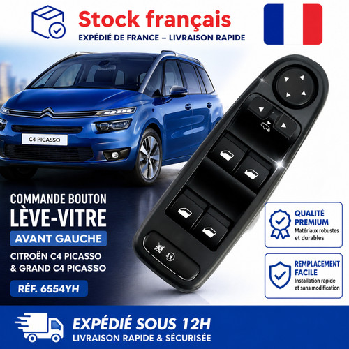Commande bouton leve - bouton, vitre