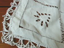 ancienne nappe broderie