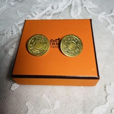 Hermes Earring Gold W/BOX