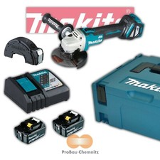 Makita 125mm Meuleuse d'angle sans fil DGA511RTJ 18V 2x5,0Ah batterie + charg...