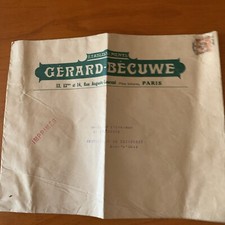 Enveloppe Établissements Gerard-Becuwe 1933
