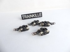 611 JOUEF 4 BOGIES NOIRS AVEC ATTELAGE POUR WAGON ESSIEUX METAL