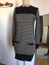 Robe pull rayée en laine H&M taille 34