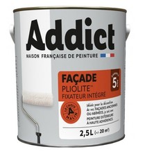Peinture façade résine pliolite Blanc 2.5L ADDICT supports anciens haute adhéren