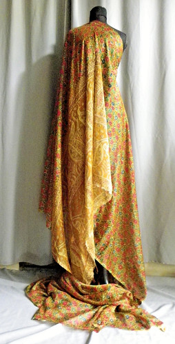 Sari voile motifs fleurs et - en,