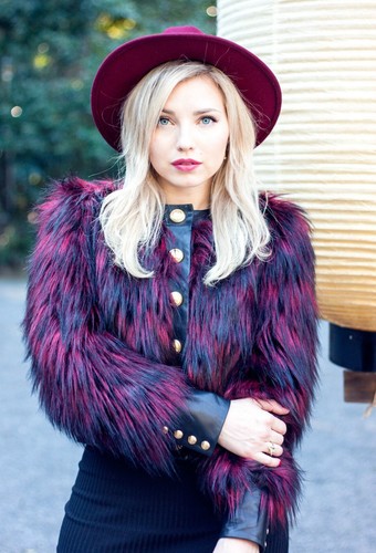 Veste bomber fourrure - bomber,
