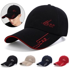 Casquettes De Baseball Pour Hommes À Longue Visière Bord Ombre Snapback /