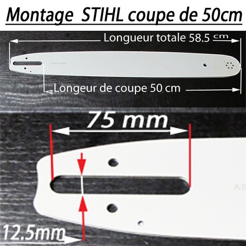 Guide adapte stihl 034 - guide,