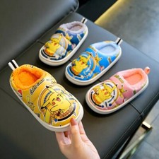 Pantoufle Pokémon  1 paire chausson pikachu d'hiver  taille et couleur au choix 