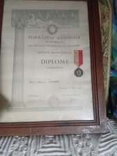 médaille diplôme 1953