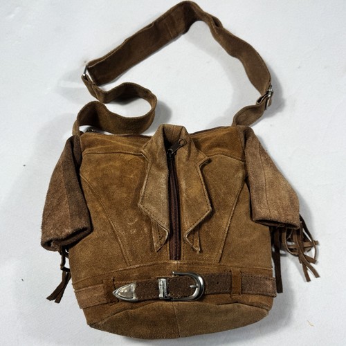Womens vintage brown suede - vintage,