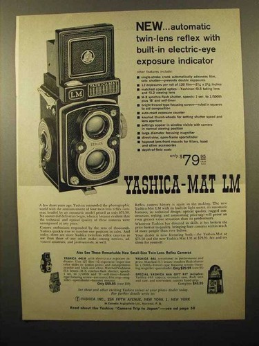 1960 yashica mat camera ad - yashica-mat,