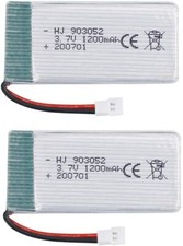 2 x batterie LiPo 3,7 V 1200