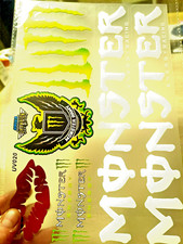 Autocollants MONSTER KISS ARMY ENERGY RACING vinyle plastique REF13z