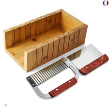 POFET Ensemble de coupe-savon, outil de moule en bois pour la fabrication de