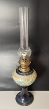 Belle Ancienne LAMPE a PETROLE Signé Céramique Gres 58 cm Oil Lamp French  TBE 