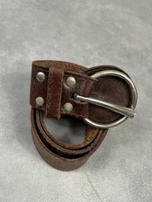 Ceinture cuir marron vintage