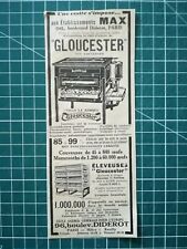 178 Publicité ancienne 1920 19x6cm matériel élevage poules MAX bvd Diderot Paris
