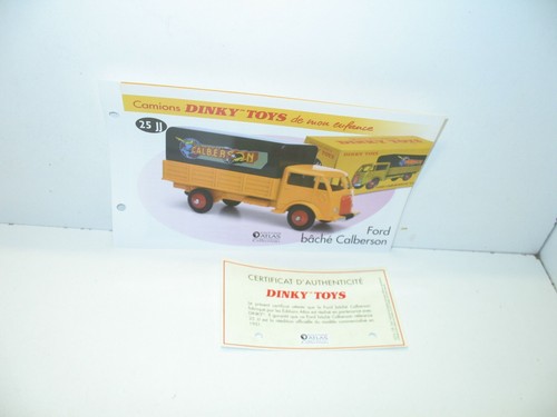 Fiche certif dinky toys - 1,