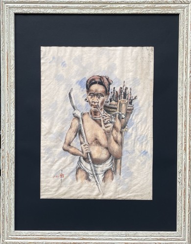 Tableau peinture cadre 20è - tableau,