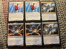 Lot Cartes Magic Spiderman 60 Cartes Blanc Bleu Créatures Modifiées VF 6 Rares