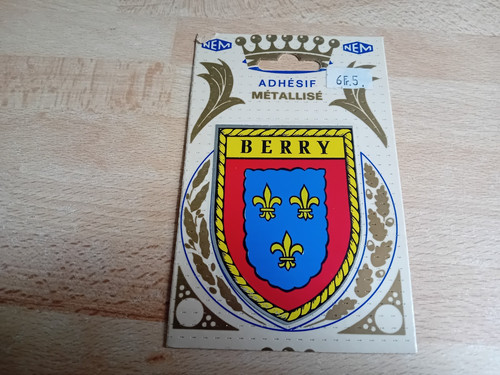 Blason adhésif métallisé
