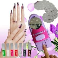 Machine à imprimer tampon sur ongle avec  vernis et  disques pochoirs Nail Art