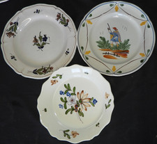 Lot de 3 assiettes XXème