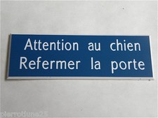 plaque gravée ATTENTION AU
