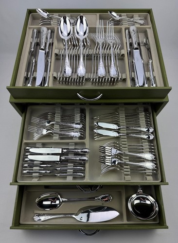 Christofle marly 126 piece - marly, 126-piece