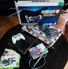 👻 Pack XBOX 360 Slim + Guitar Hero Live Boîte + 10 Jeux + Manette Sans Fil