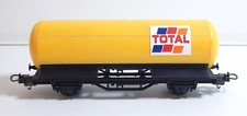 LIMA WAGON CITERNE JAUNE A ESSIEUX TOTAL - HO SANS BOITE