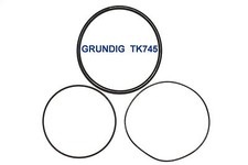 COURROIES SET GRUNDIG TK745 MAGNETOPHONE A BANDE EXTRA FORT NEUF FABRIQUE TK 745