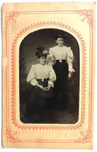 Ferrotype photo 2 jeunes - ferrotype,