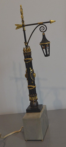 Ancienne lampe réverbère - lampe,