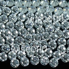 Diamant blanc rond naturel 2,25 CT +/- D VVS1 coupe brillante 2,30 mm 50 pièces