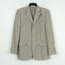 Veste De Costume Blazer En Lin Rayé Pour Homme SARTORIE RIUNITE UK 42 US EU 52