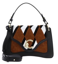 COCCINELLE C-Me N.Geo.Pat Handbag Multi Cognac / Noir