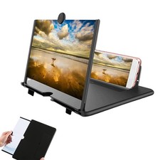 Loupe D'écran Portable Amplificateur D'écran Support de Téléphone 10'' 3x HD ...