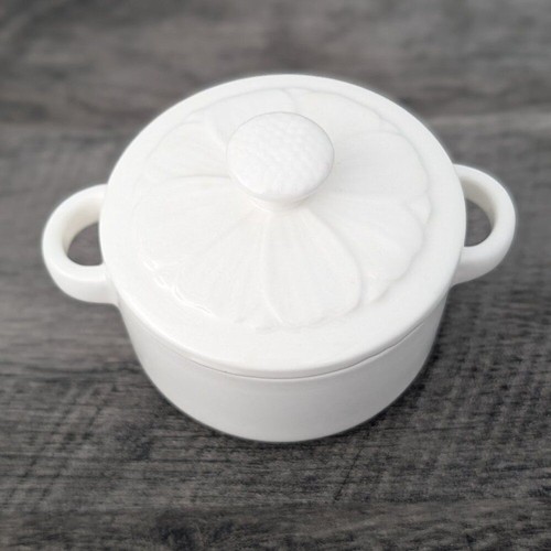 White ceramic mini - white, cocotte