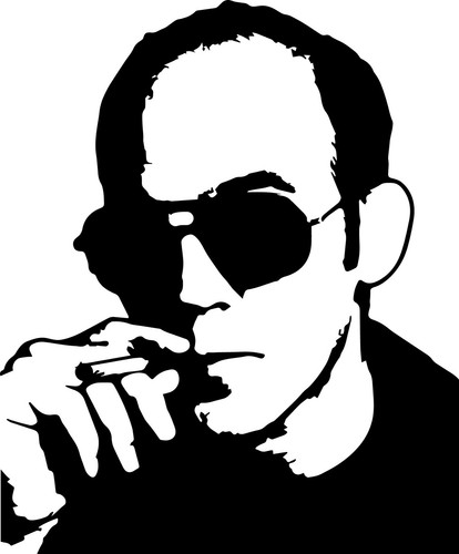 Hunter thompson vinyl - s., decal