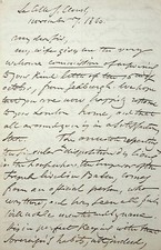 ✒ L.A.S Adolphe de CIRCOURT diplomate ami Lamartine - longue lettre en anglais