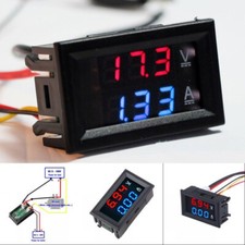 Dual LED 3 Digit Dc 100v 10a Voltmeter Ampèremètre Voltage Amp Puissance Mètre