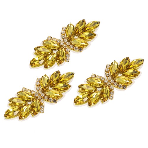 3pcs applique strass fleur - strass,,