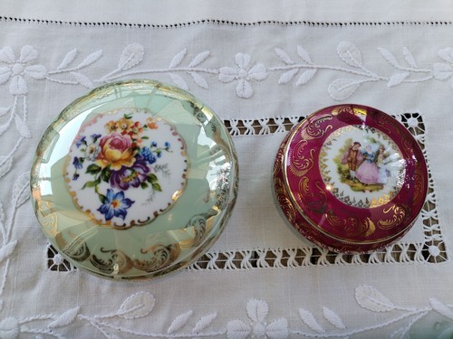Lot bonbonnières porcelaine - 2,