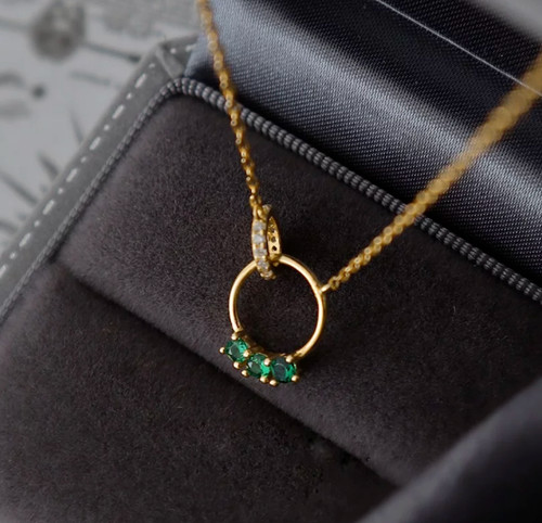 Collier zirconium chaîne
