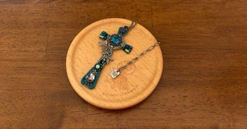 Collier croix ayala bar perles - bar,