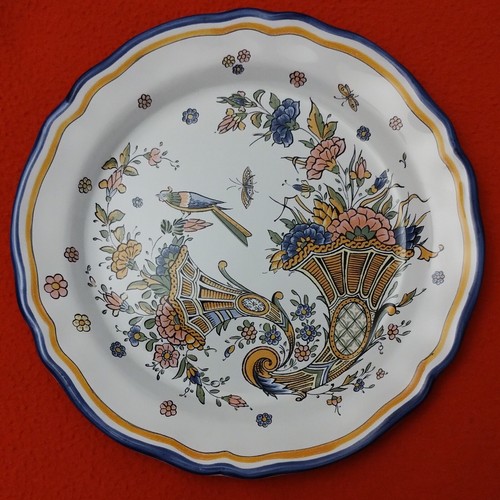 Assiette faïence roullet - assiette,