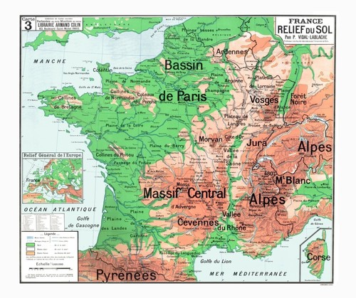 Carte ecole régions - ecole,